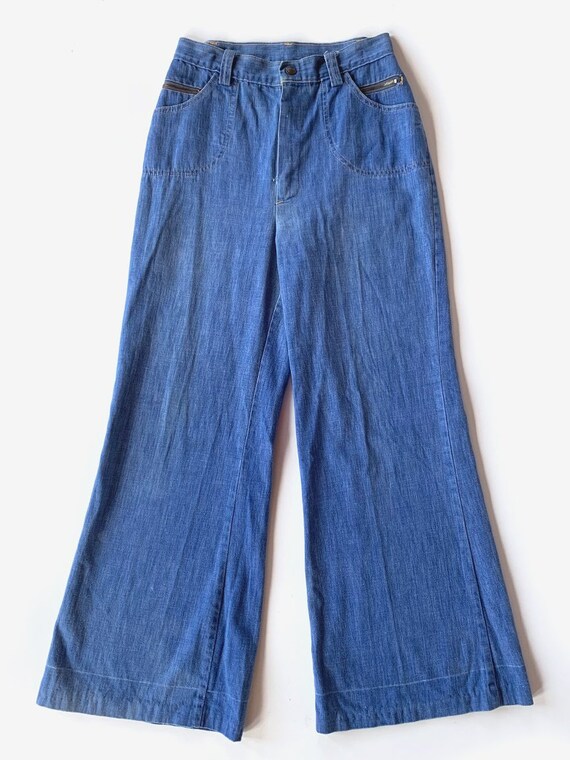 70's Lightweight Wide Leg Jeans