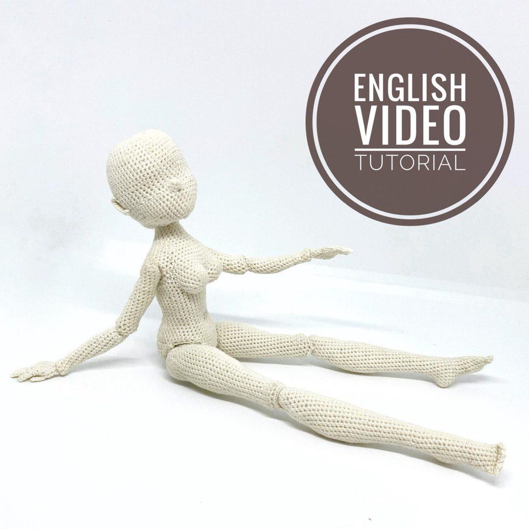 Doll Pattern Gracia – Movable Crochet Doll | Video Tutorial + PDF - Etsy