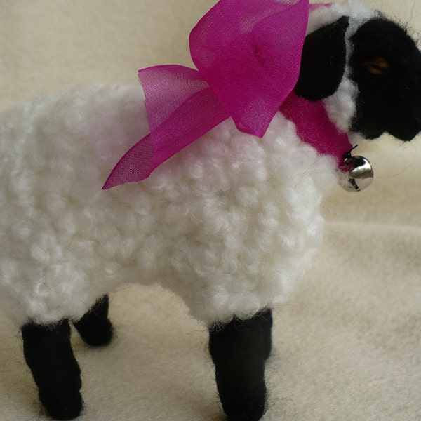 Needl Felted Collectible ,Lamb Sheep, OOAK