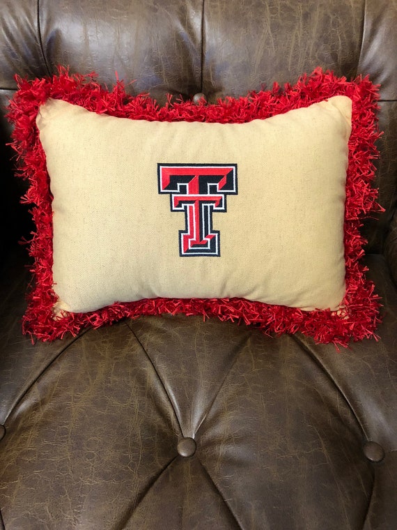 Texas Tech Pillow Texas Decor University Gift Black Etsy