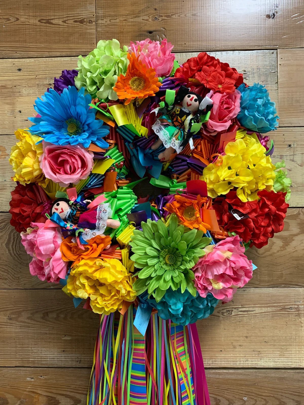 La Bonita Paper Flower Fiesta Wreath