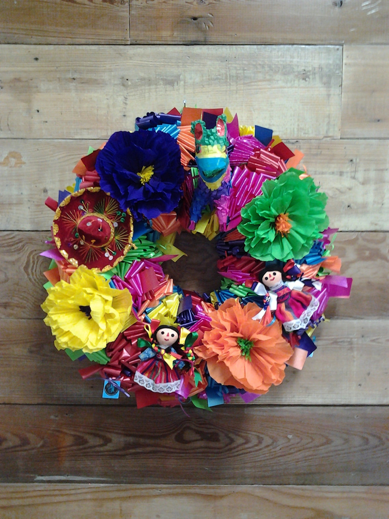 Fiesta WreathMexican WreathMexican DecorationCinco de Etsy