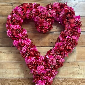Fiesta Valentine's Heart Wreath Large: 35" x 40" inches