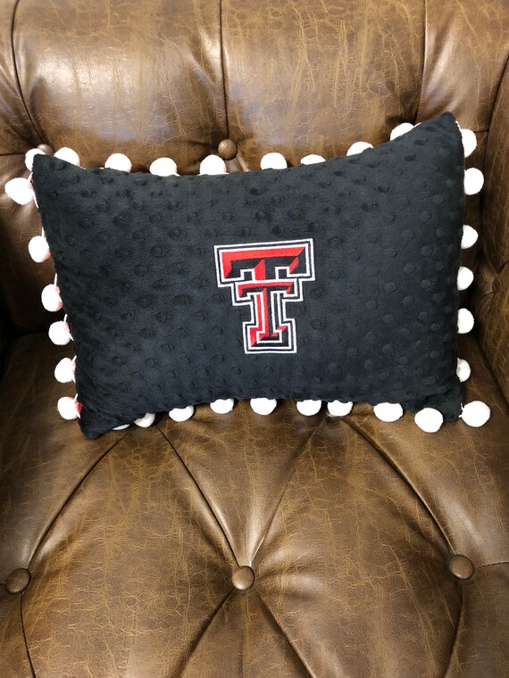 Texas Tech Pillow Texas Decor University Gift Black Etsy