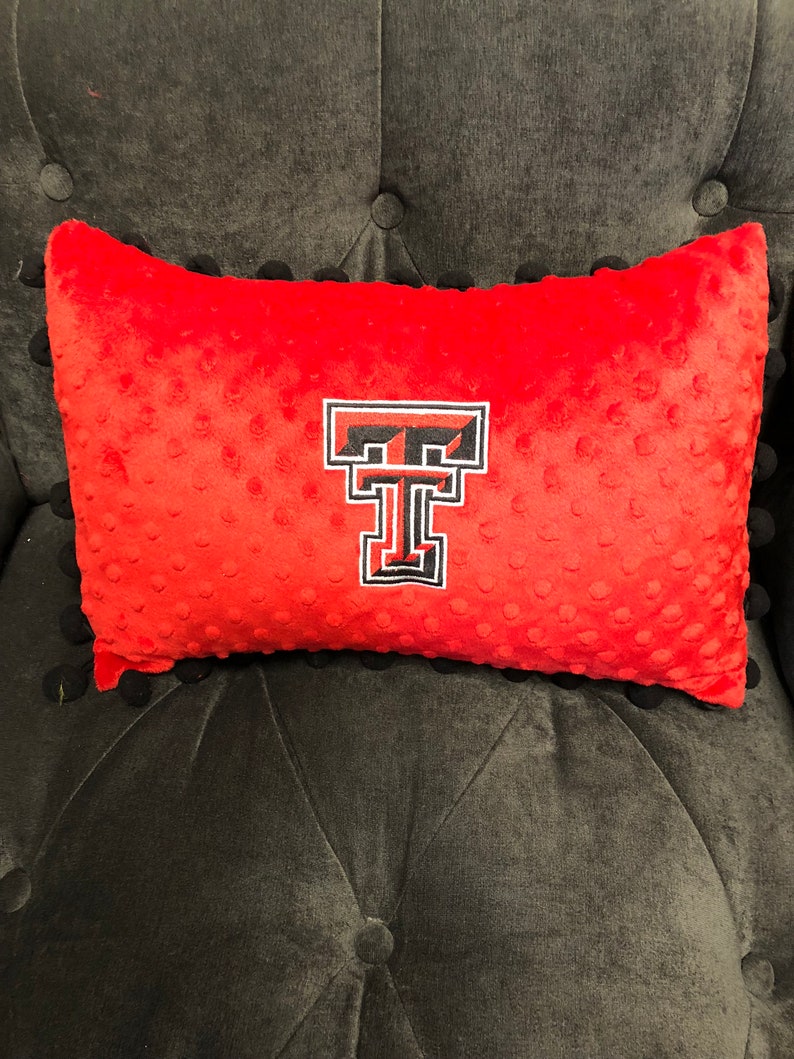 Texas Tech Pillow Texas Decor University Gift Black Etsy