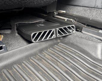 Ford F-150 F-250 F-350 Rear Seat Vent Extenders | 2015-2026 Under Seat AC Air Vent Deflectors | Rear Airflow Upgrade | Pair