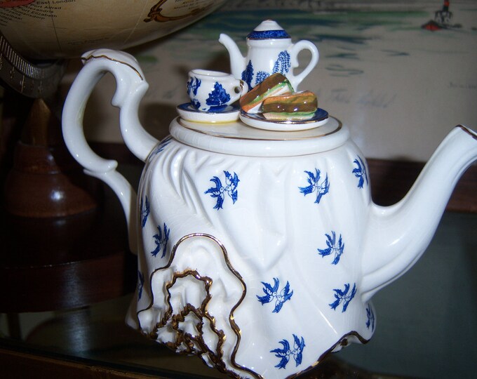 Cardew Blue Willow Teapot Etsy