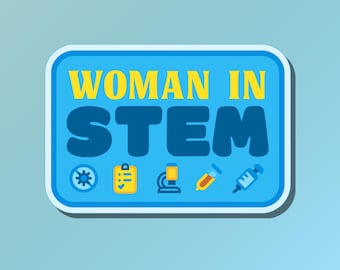 Frauen in STEM Aufkleber | Klinische Forschung | Klinische Studie Aufkleber | Studienplaner| Wissenschaftlicher Mitarbeiter | Wissenschaft Nettes Vinyl