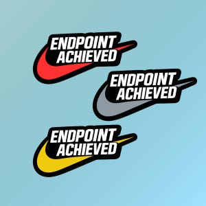 Endpoint Achieved Sticker | Research Nurse | Clinical Trial | Research Associate | Science Sticker | Study Coordinator | CRC CRA PI