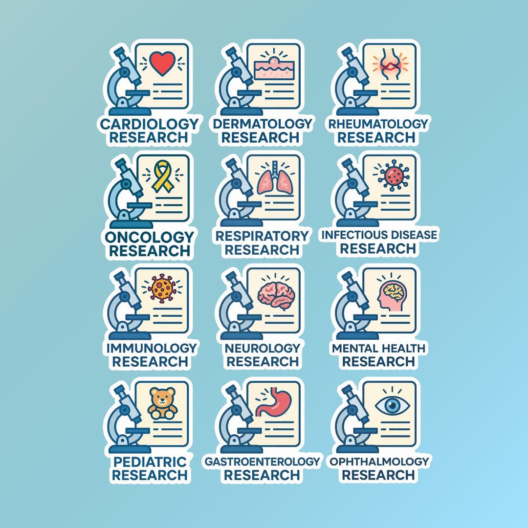 Research In Motion Sticker Therapeutic Area Research Sticker | Indication Clinical Trial Team ...