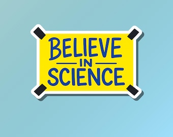 Believe in Science Aufkleber | Klinische Forschung | Klinische Studien | Wissenschaft Niedlich | Wissenschaftlicher Mitarbeiter | Recherche Nurse | Recherche Sticker