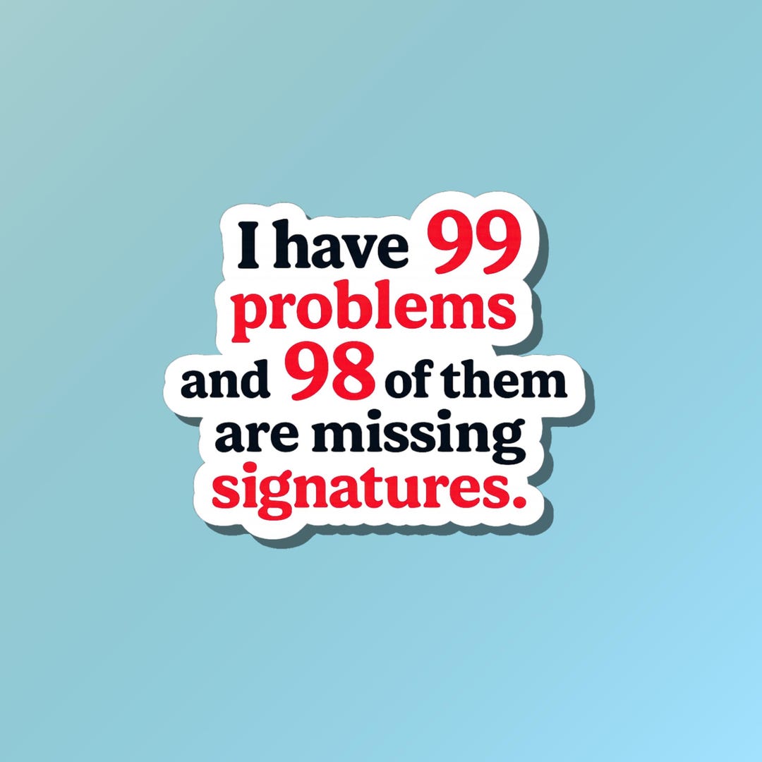 Missing Finger Sticker Missing Signature Sticker | Clinical Research | Clinical Trial Sticker ...