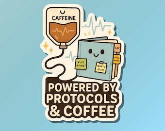 Powered By Journals & Kaffee Aufkleber | Klinische Forschung | Klinische Studie Aufkleber | Studienplaner| Wissenschaftlicher Mitarbeiter | Wissenschaft Niedlich