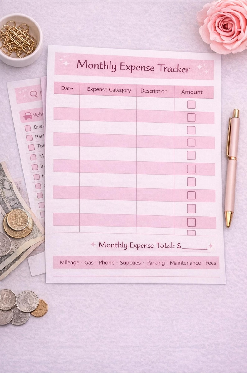 Mooe Expense Checklist.pdf Spark Driver Tax & Expense Binder | Walmart Spark Delivery Printable ...
