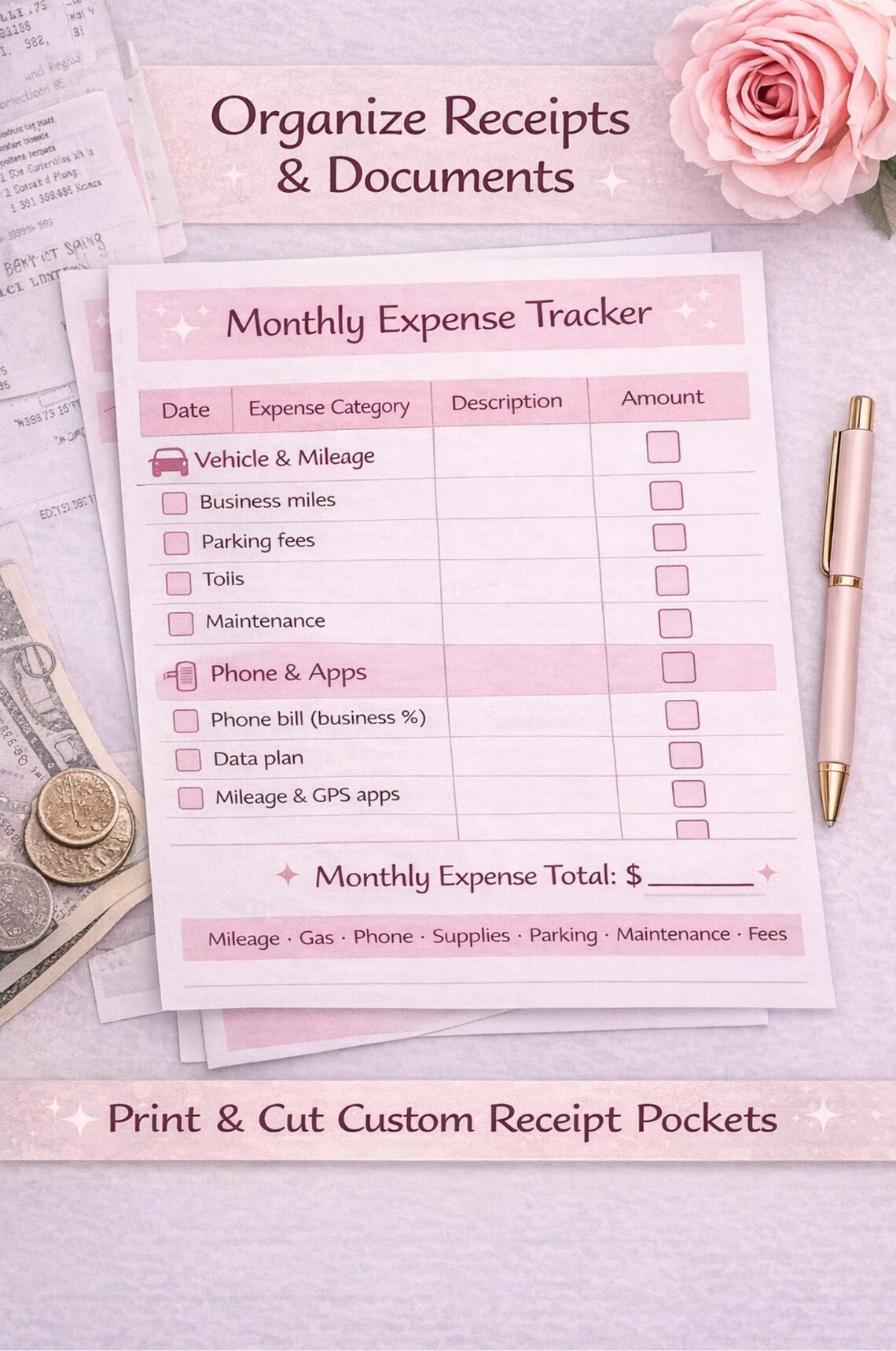 Tax Write Off Checklist.pdf Spark Driver Tax & Expense Binder | Walmart Spark Delivery Printable ...