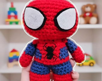 Crochet Spider-man Pattern PDF Download Beginner Friendly Amigurumi