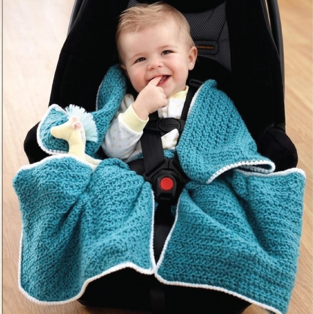 Easy Baby Blanket Crochet Pattern PDF | Shell Stitch Blanket Tutorial ...