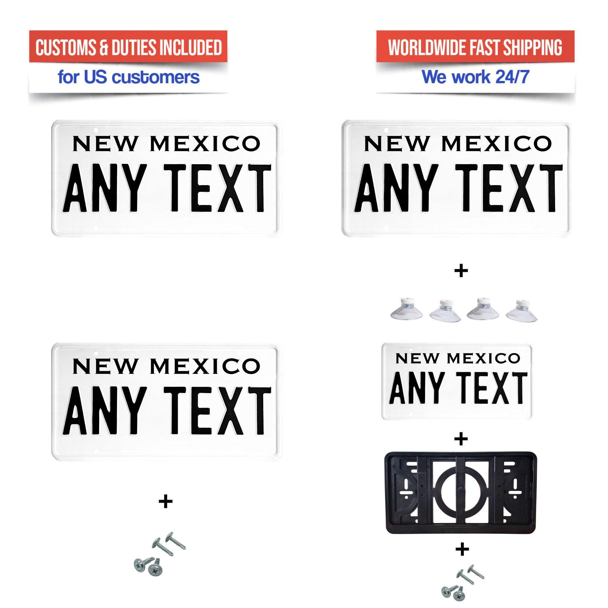 New Mexico License Plate With Your Text | Personalized Gift