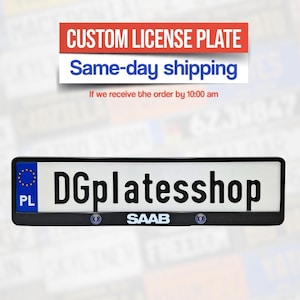 Saab License Plate - Etsy