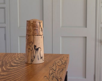 6" Salt/Pepper Grinder in Spalted Beech with CrushGrind mechanism