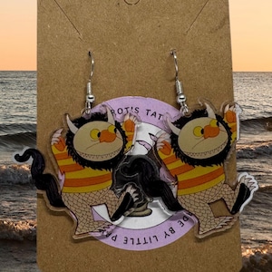 Where the Wild Things Are Dangle Earrings. Quirky, Nostalgic, Children’s Book Themed Jewellery!