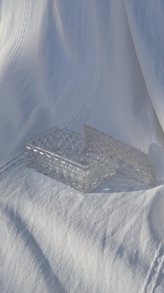 Rectangular Glass Keepsake Box - image 1