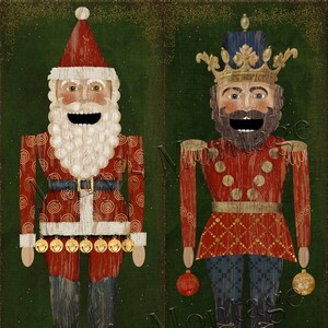 Nutcrackers, afdrukbare download, 8 x 10, 2 JPGS, 2 PNGS