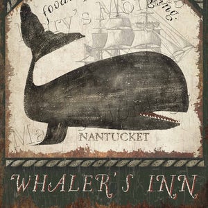 Whalers Inn, Antique trade sign reproduction, 8x10 high resolution jpg, Printable download