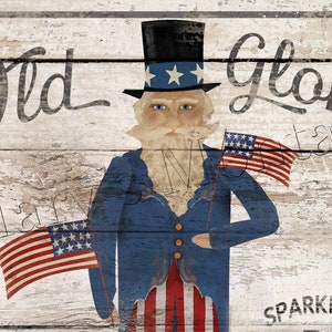 Old Glory Fireworks, Uncle Sam , 8x10 printable download