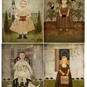 Primitive Girls, Collage Sheet, descarga, imprimes