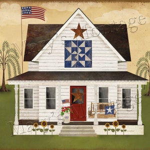 Americana Farmhouse, 8x10 Digital download and PNG