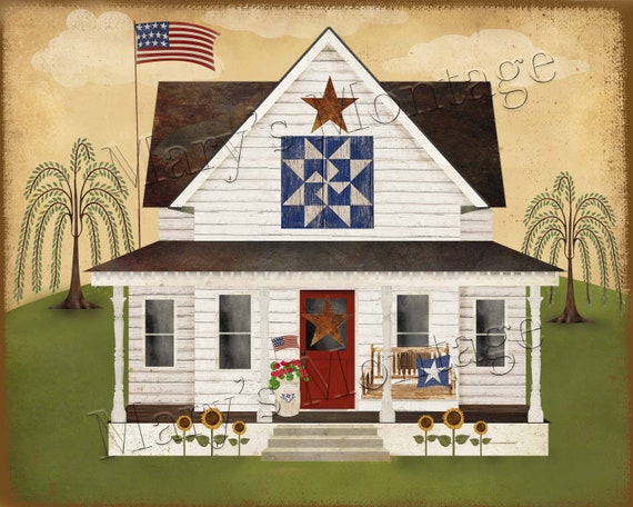 Americana Farmhouse 8x10 Digital Download and PNG - Etsy