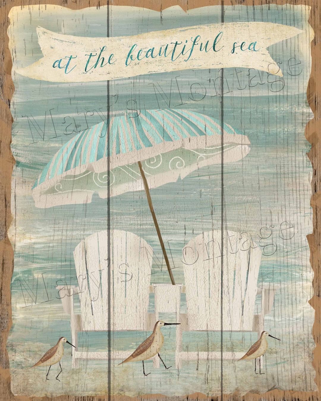 At the Beautiful Sea, 3pc. 8x10, Printable Download - Etsy