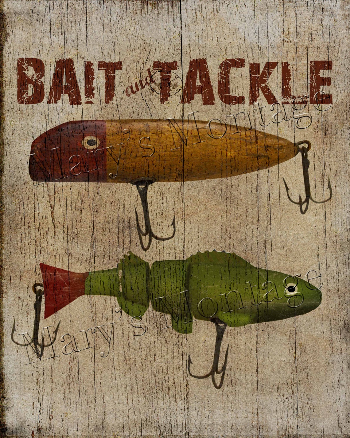 Bait & Tackle Original 8 X10 Download Printable Etsy UK