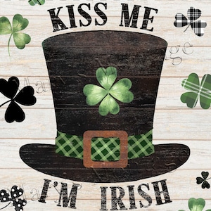 Kiss Me, I'm Irish, 8x10 printable download