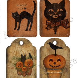 Halloween Tags 8.5x11 sheet download