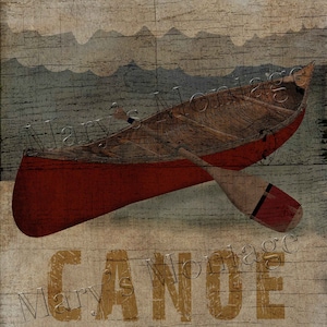 Canoe, Original, 8 x10, download, printable