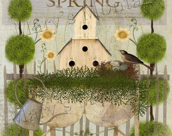 Welcome Spring, 8x10, Printable Download