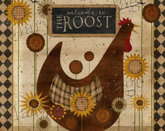 Welcome to the Roost, 8x10 art, Instant Download, printable