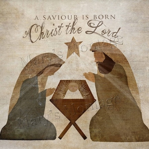 Nativity Digital Art,