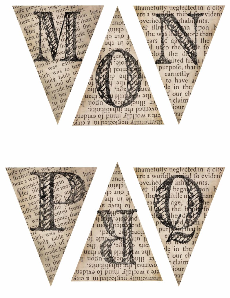 Alphabet Banner Download Clipart Sheets Png's - Etsy