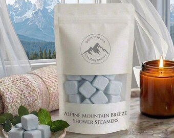 Shower Melts voor sinusverlichting - Alpine Mountain Breeze-douchestomers, volledig natuurlijke mentholaromatherapie