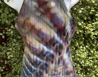 Size XL Women's Tie-Dye (one-of-a-kind) Rib Knit Cami Top
