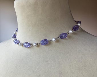 Beautiful link necklace with glass beads, ancient Roman Empire, Roman jewelry