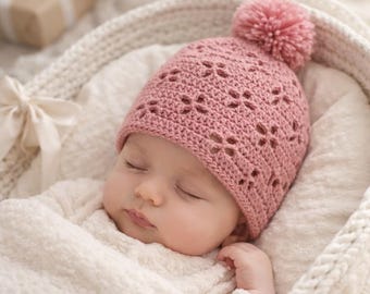 Vintage Baby Mütze Häkelanleitung (PDF Download)