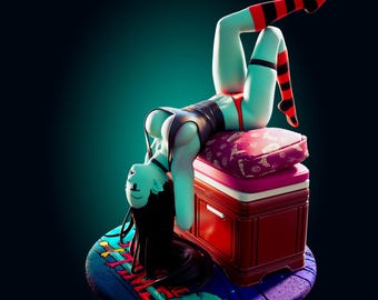 マルセリーナ フィギュア – アドベンチャータイム レジン製スタチュー – 手描き3Dプリントコレクターズアイテム