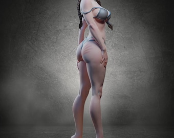 ダークゴシックガールフィギュア – 手描き樹脂製スタチュー – ファンタジーコレクターズアイテム – NSFWディスプレイ