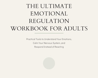 Caderno de Exercícios de Regulação Emocional para Adultos - 100 páginas