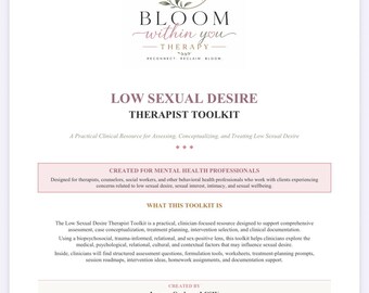 Kit de Ferramentas para Baixa Desejo Sexual - 286 páginas