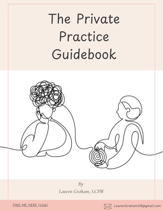 New Therapist in Private Practice Guide | Therapist Business Workbook | Counseling Practice Startup Resource